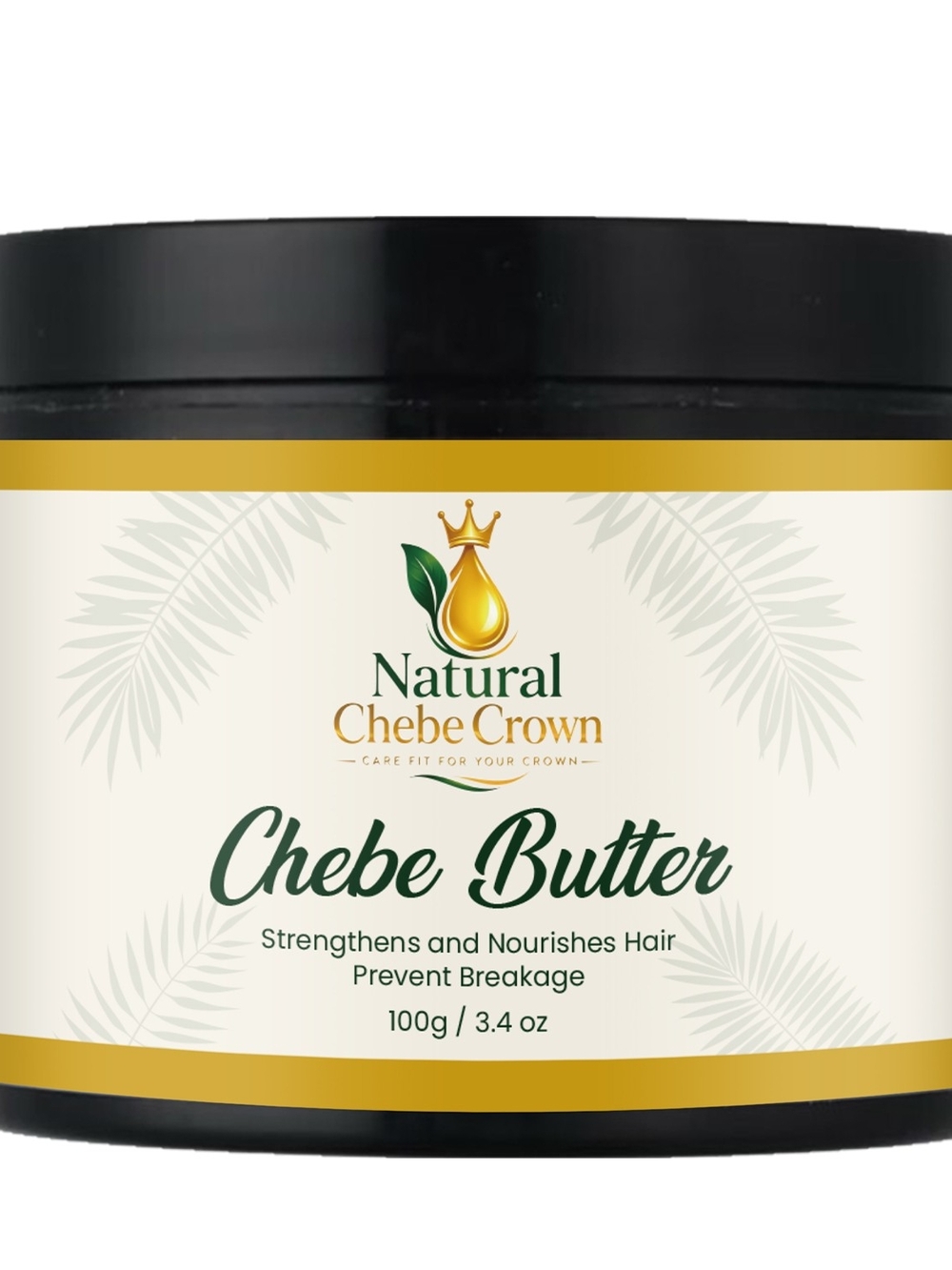 Natural Chebe Crown Chebe Butter - Cream & Gold Hair Butter